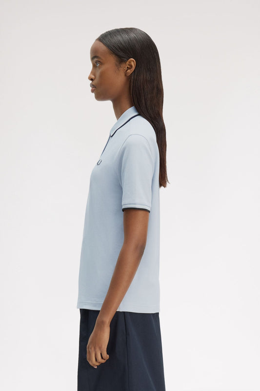 G3600 The Fred Perry Shirt (Dusky Blue / Snow White / Black)