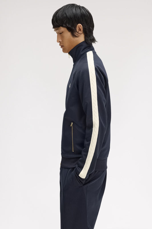 J2331 Cable Taped Track Jacket (Navy)