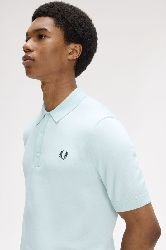 K9725 Long Staple Cotton Knitted Shirt (Light Ice)