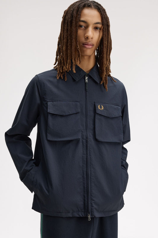 M2402 Ripstop Zip-Through Overshirt (Navy)