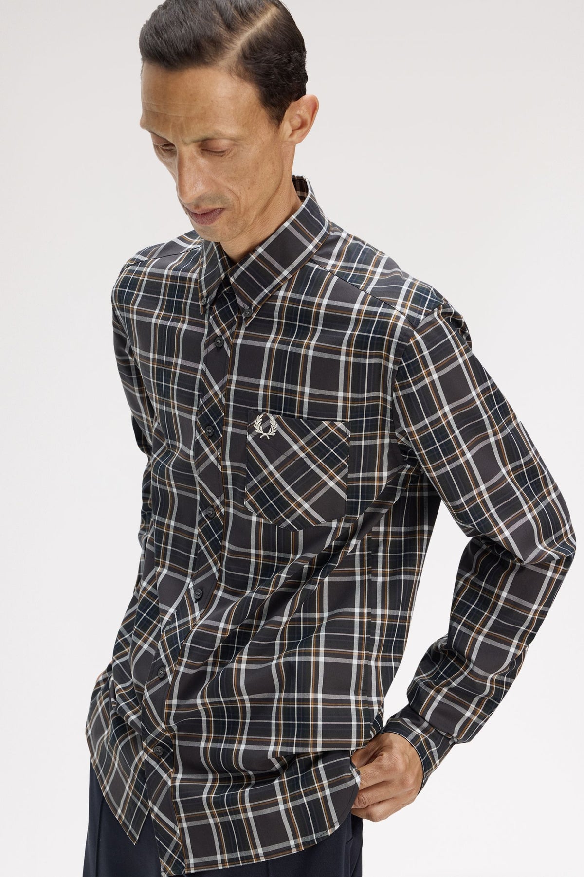 M2433 Classic Tartan Shirt (Anchor Grey)