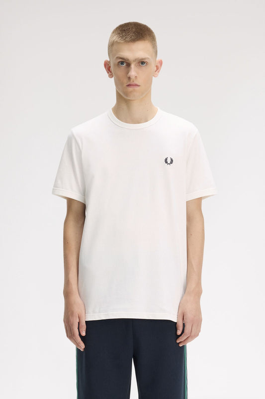M2460 Stripe Tape T-Shirt (Snow White)