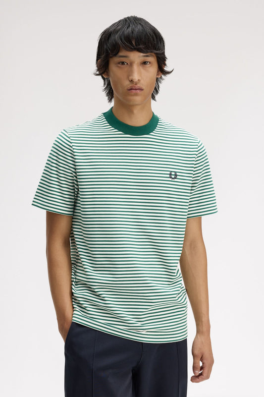 M6581 Fine Stripe Heavyweight Tshirt (Sport Green)