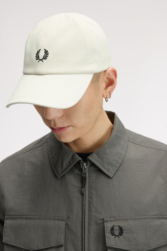 HW2295 Classic Piqué Cap (Ecru / Night Green)