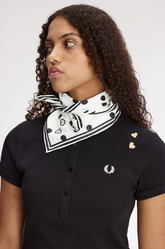 C3321 Amy Polka Dot Scarf (Snow White)