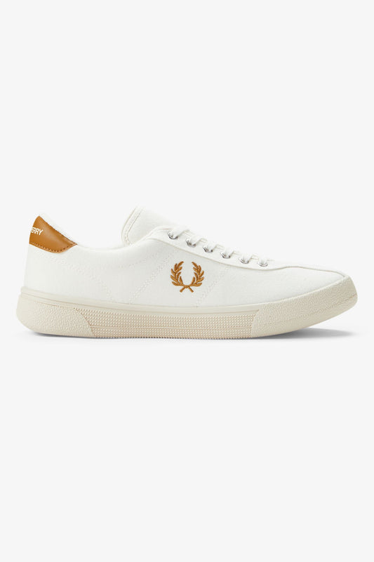B2347 Canvas Tennis Shoe (Ecru / Dark Caramel)