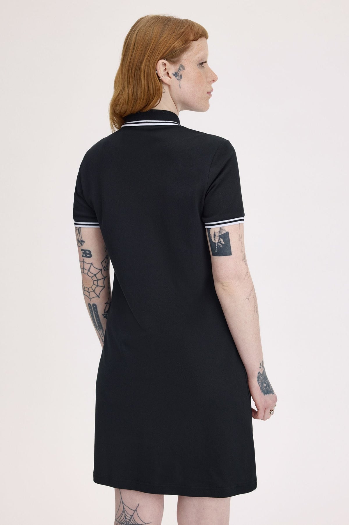 D3600 Twin Tipped Fred Perry Shirt Dress (Black)