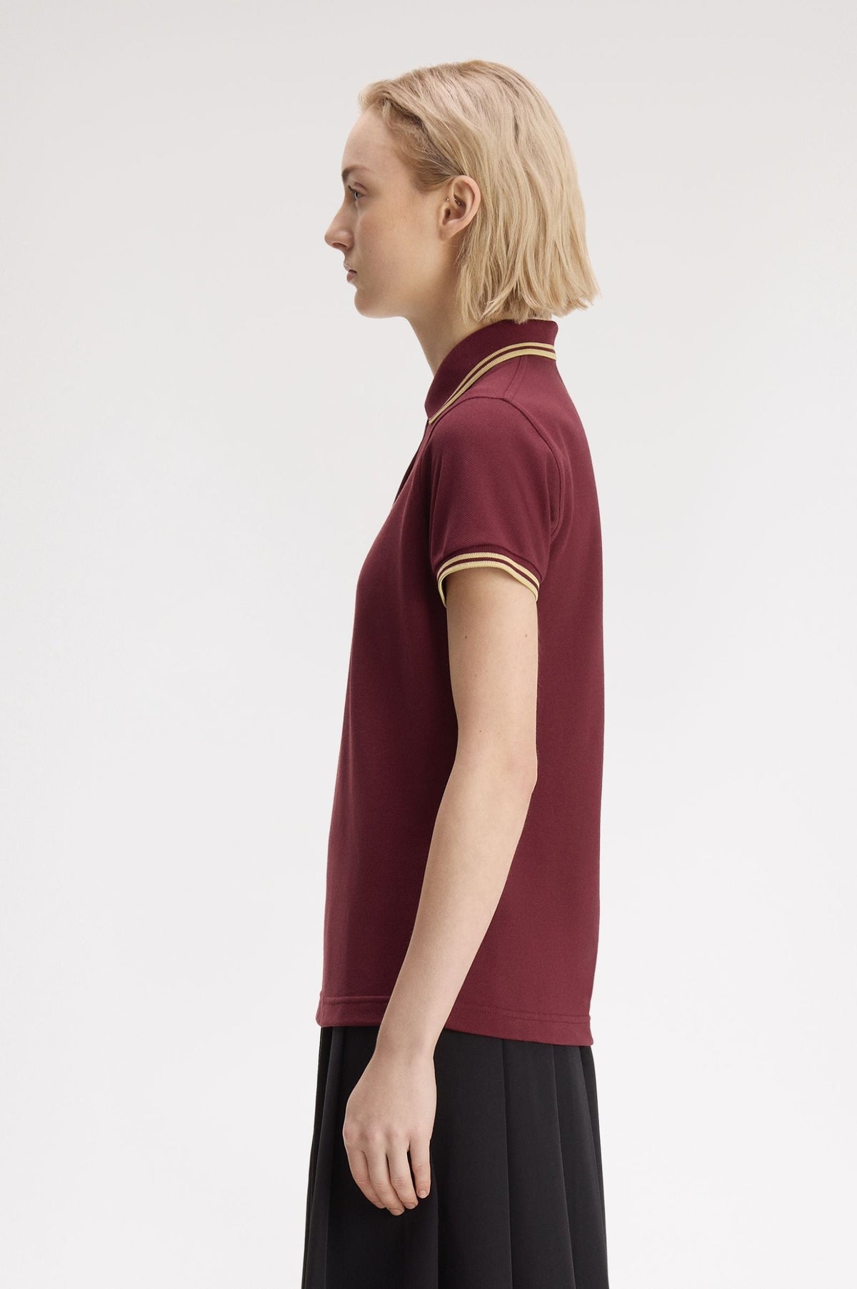 G12 The Fred Perry Shirt (Maroon / Champagne / Champagne)