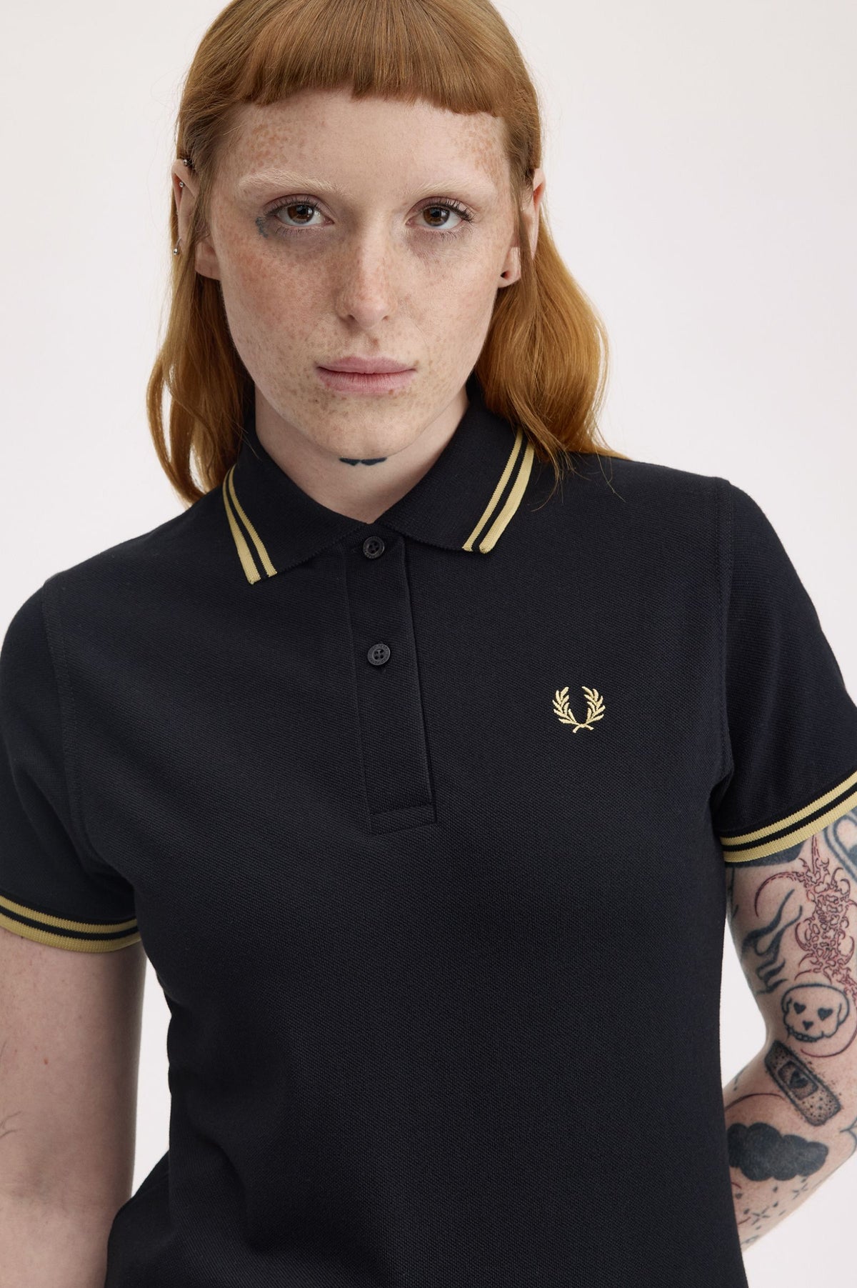 G12 The Fred Perry Shirt (Black / Champagne / Champagne)
