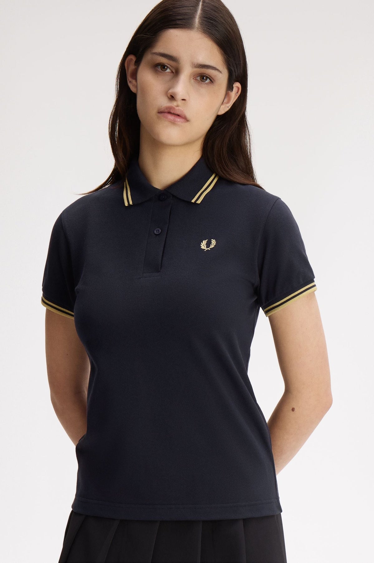 G12 The Fred Perry Shirt (Navy / Champagne / Champagne)