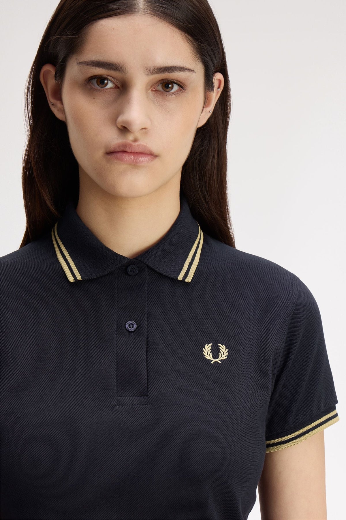 G12 The Fred Perry Shirt (Navy / Champagne / Champagne)