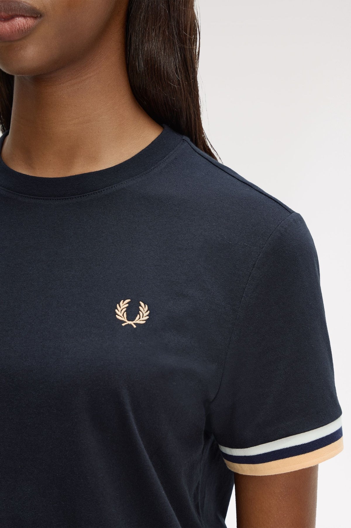 G2179 Bold Tipped T-Shirt (Navy)