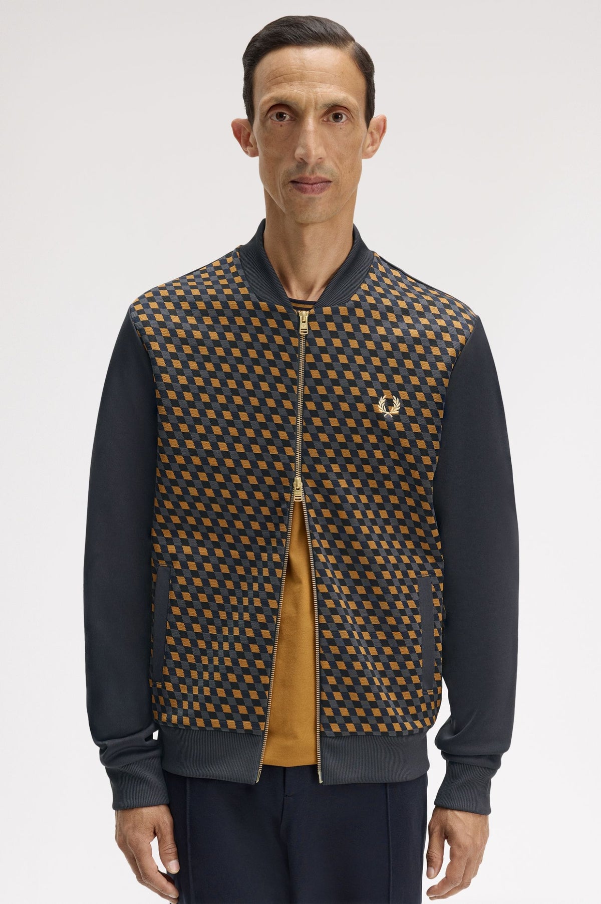 J2333 Geometric Track Jacket (Anchor Grey)
