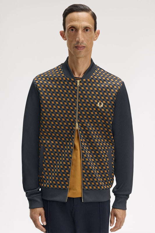 J2333 Geometric Track Jacket (Anchor Grey)