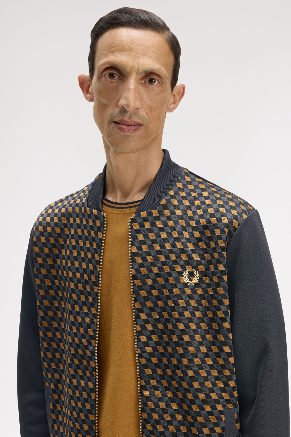 J2333 Geometric Track Jacket (Anchor Grey)