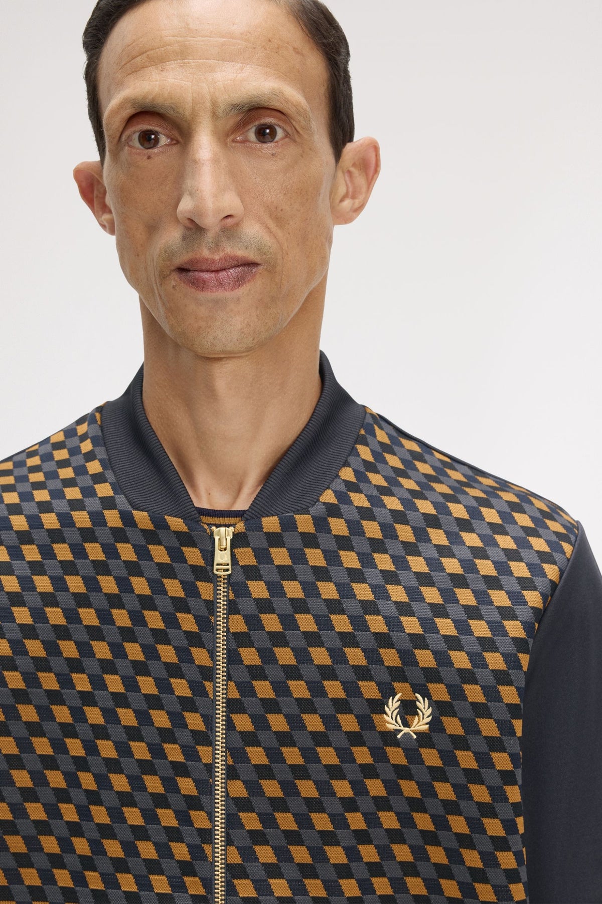 J2333 Geometric Track Jacket (Anchor Grey)