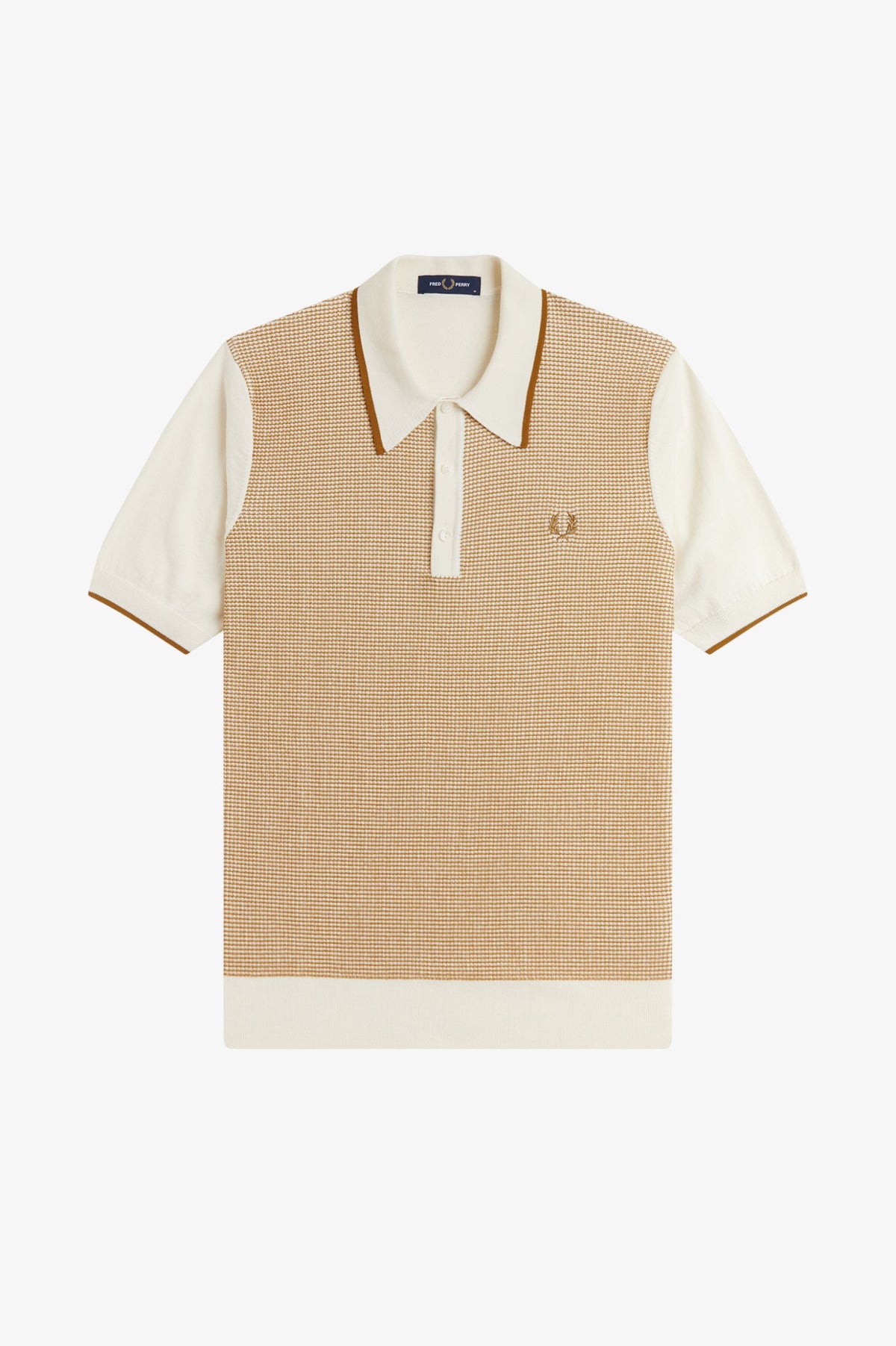 K2307 Tonic Waffle Knitted Shirt (Ecru)
