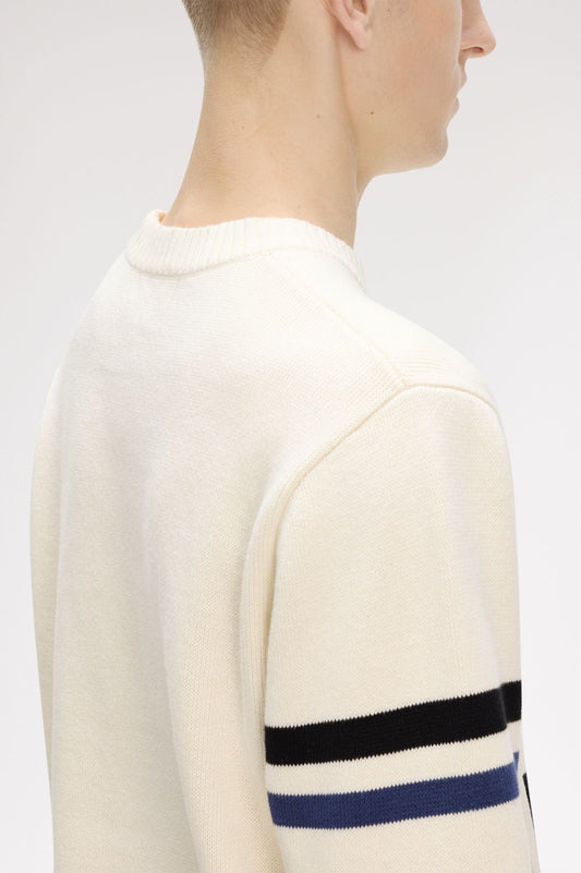 K2325 Fred Perry Graphic Jumper (Ecru)