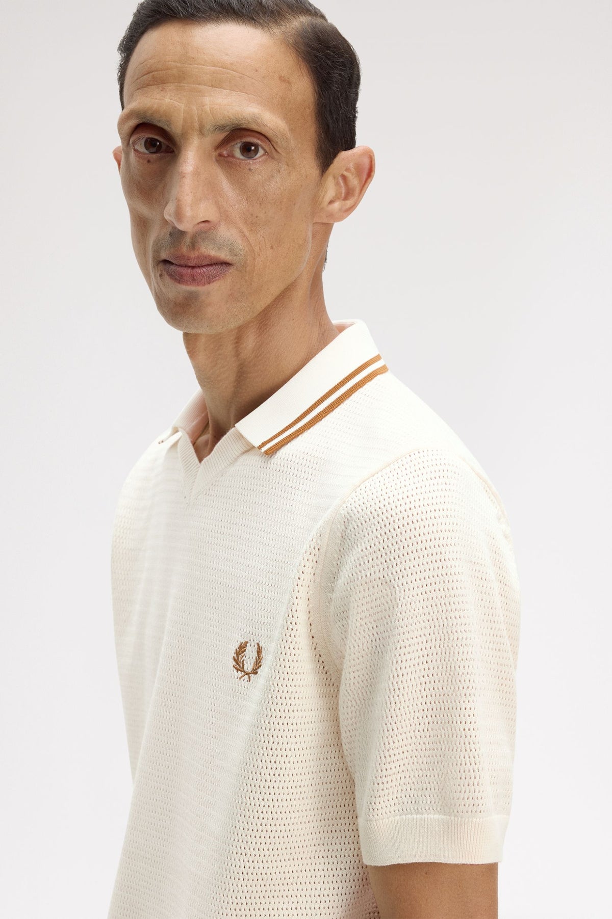 K2330 Pointelle Knitted Shirt (Ecru)