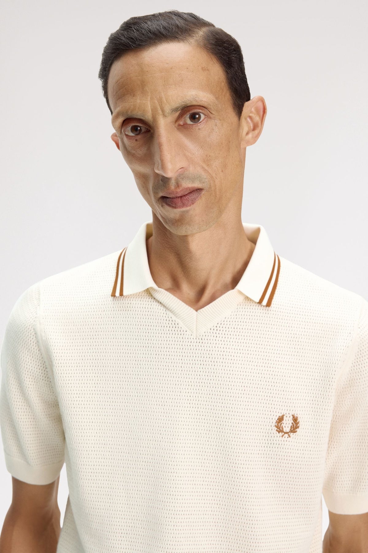 K2330 Pointelle Knitted Shirt (Ecru)