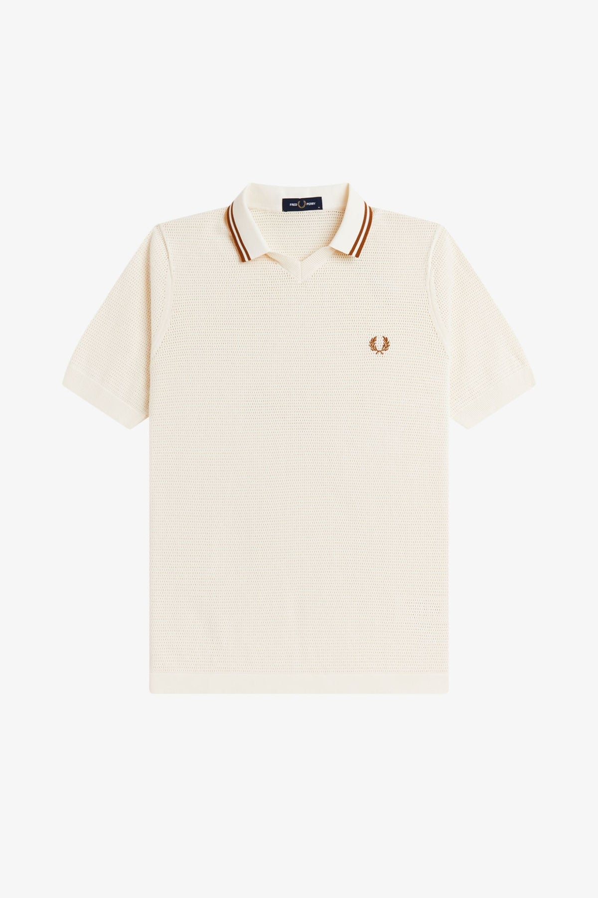 K2330 Pointelle Knitted Shirt (Ecru)