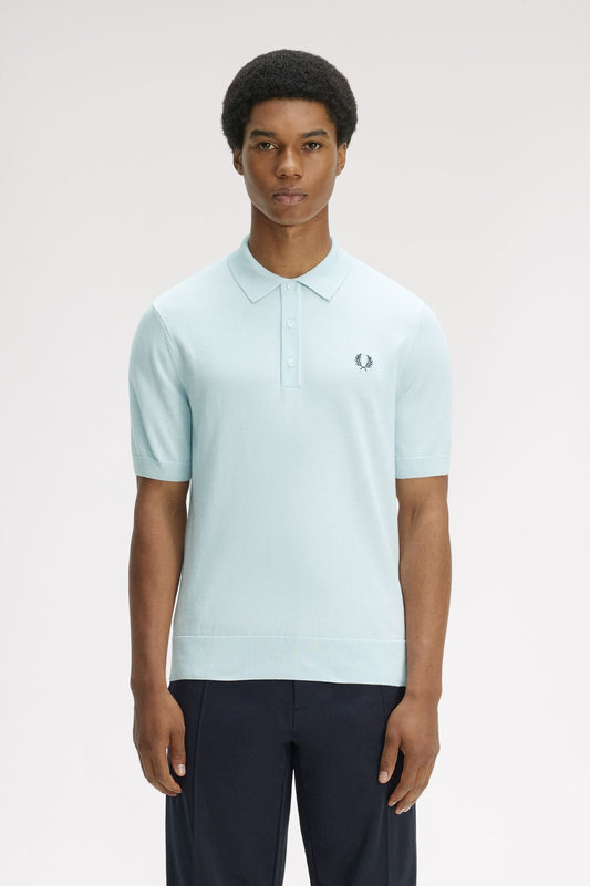 K9725 Long Staple Cotton Knitted Shirt (Light Ice)