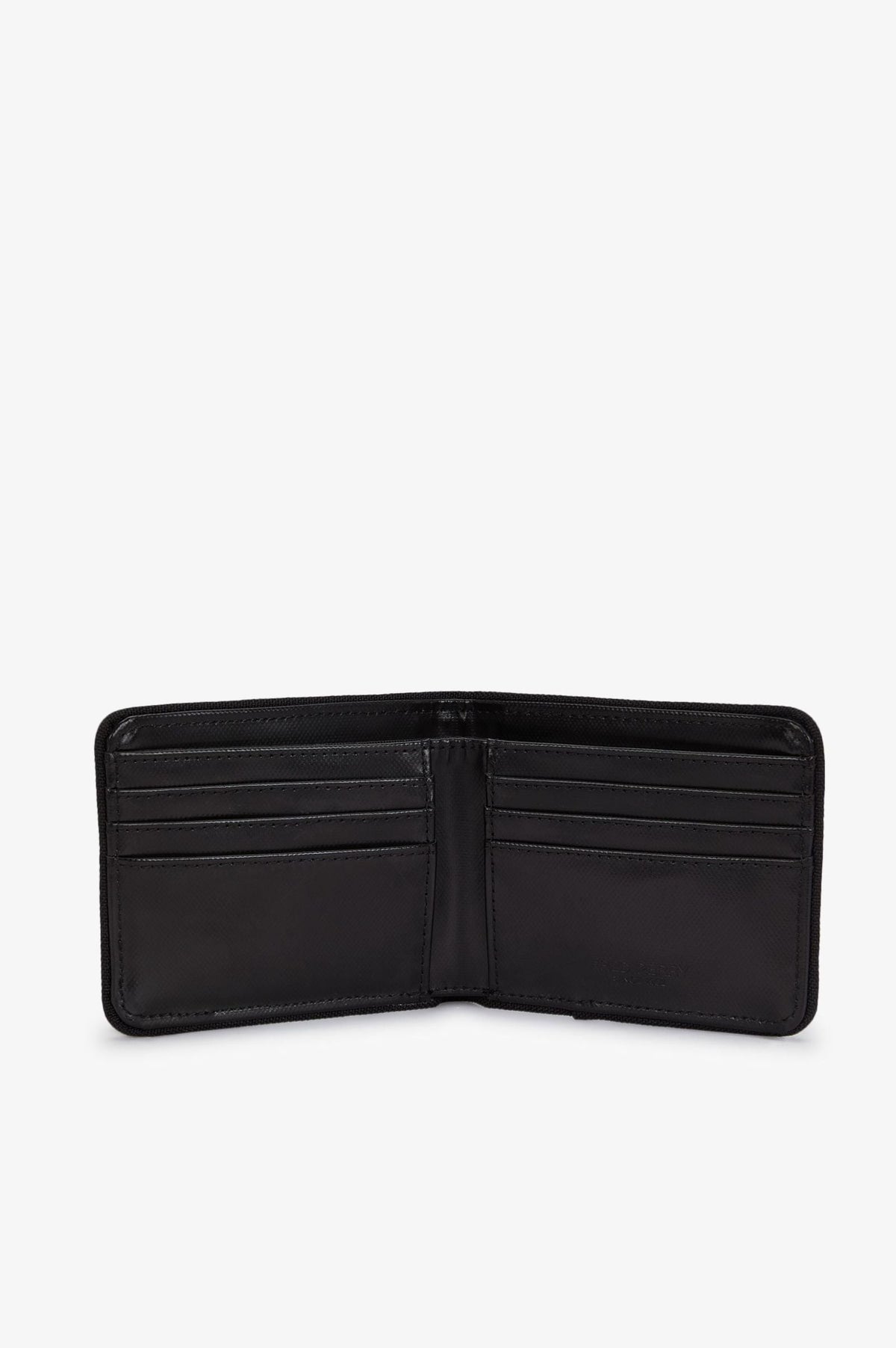 L2810 Tonal Coated Polyester Wallet (Black / Gold)
