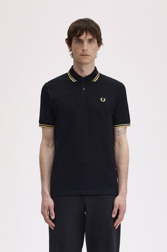 M12 The Fred Perry Shirt (Black / Champagne / Champagne)