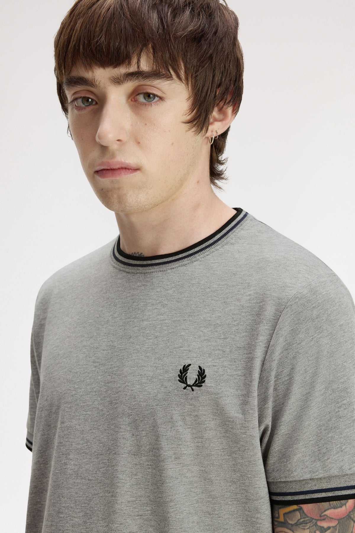 M1588 Twin Tipped T-Shirt (Steel Marl / Dark Airforce / Black)