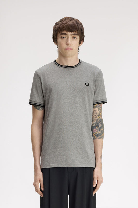 M1588 Twin Tipped T-Shirt (Steel Marl / Dark Airforce / Black)