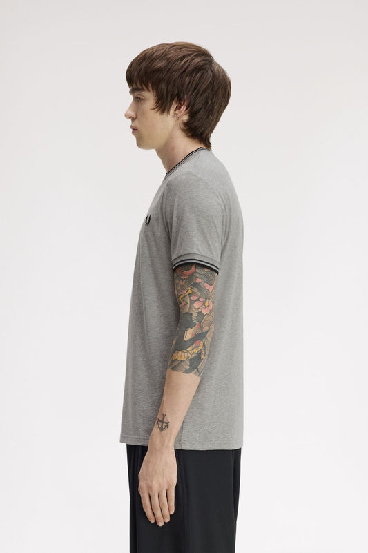M1588 Twin Tipped T-Shirt (Steel Marl / Dark Airforce / Black)