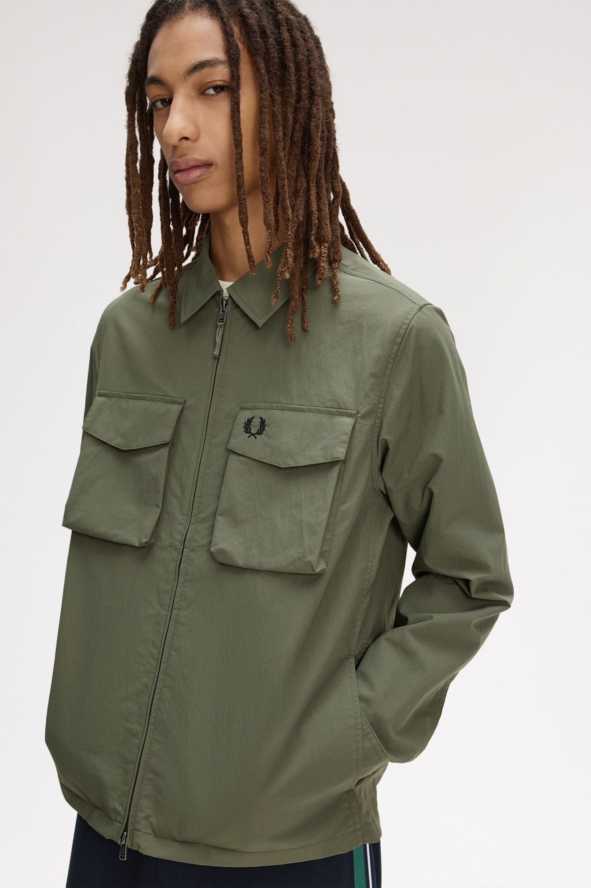 M2402 Ripstop Zip-Through Overshirt (Laurel Wreath Green)