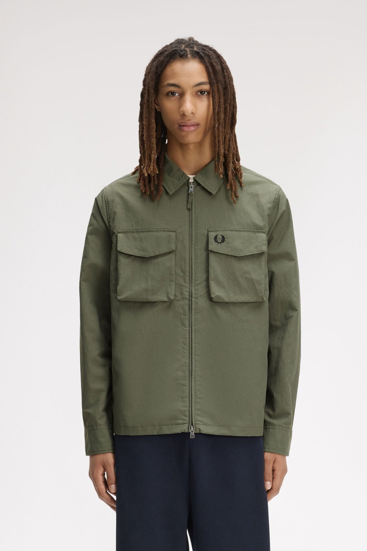 M2402 Ripstop Zip-Through Overshirt (Laurel Wreath Green)