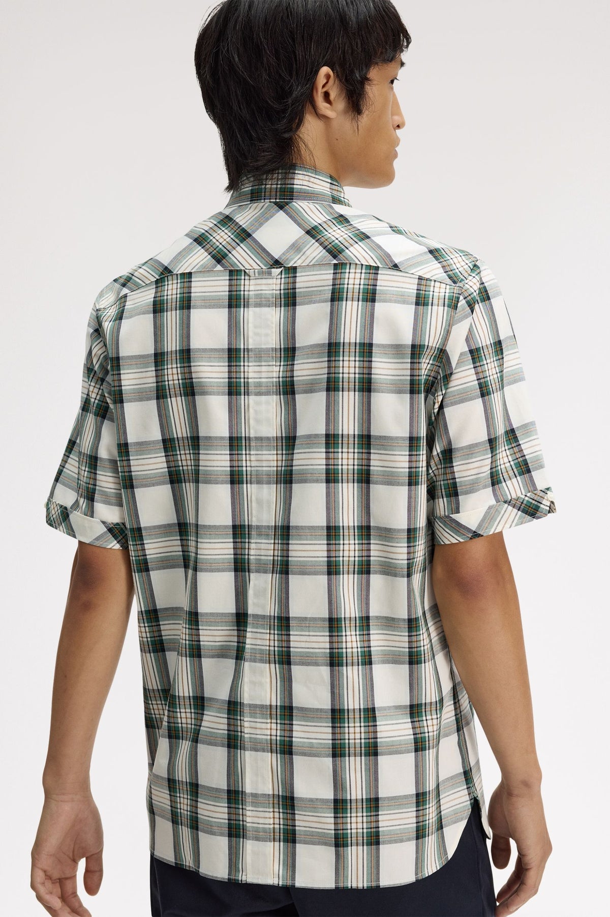 M2434 Classic Tartan Short Sleeve Shirt (Ecru)