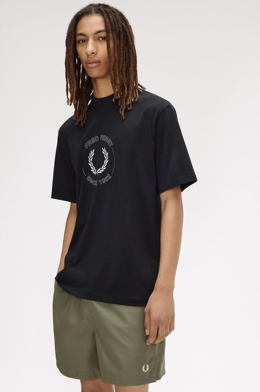 M2459 Circle Graphic T-Shirt (Black)