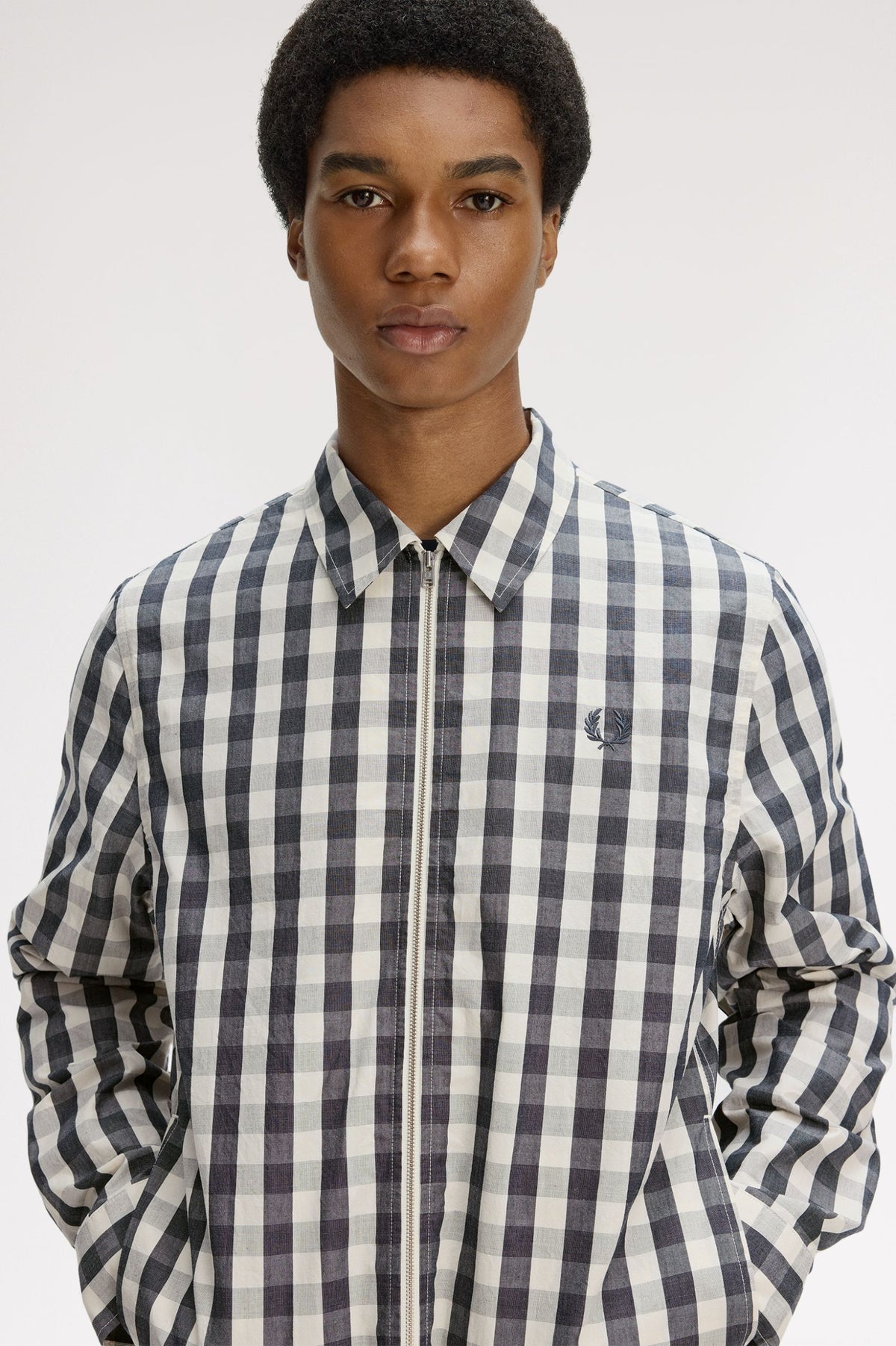 M2468 Poplin Check Overshirt