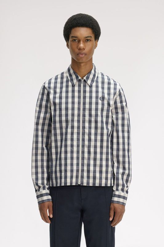 M2468 Poplin Check Overshirt