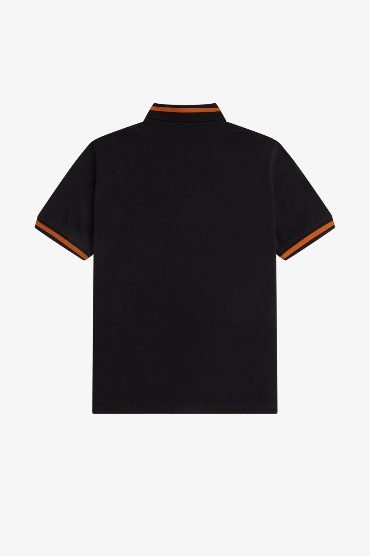 M2 The Single Tipped Fred Perry Shirt (Black/ Summer Clay)