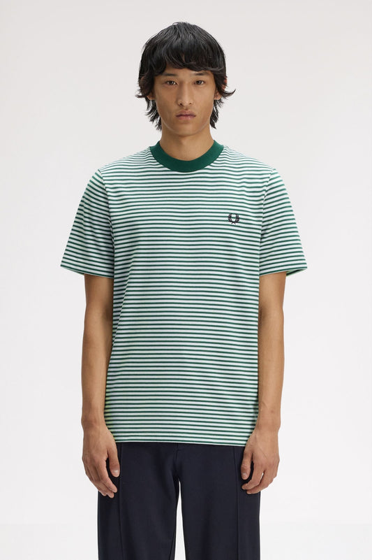 M6581 Fine Stripe Heavyweight Tshirt (Sport Green)