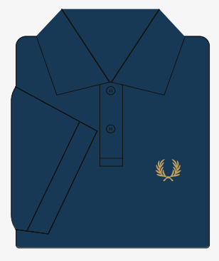 M3 The Fred Perry Shirt (Royal Blue / Champagne)