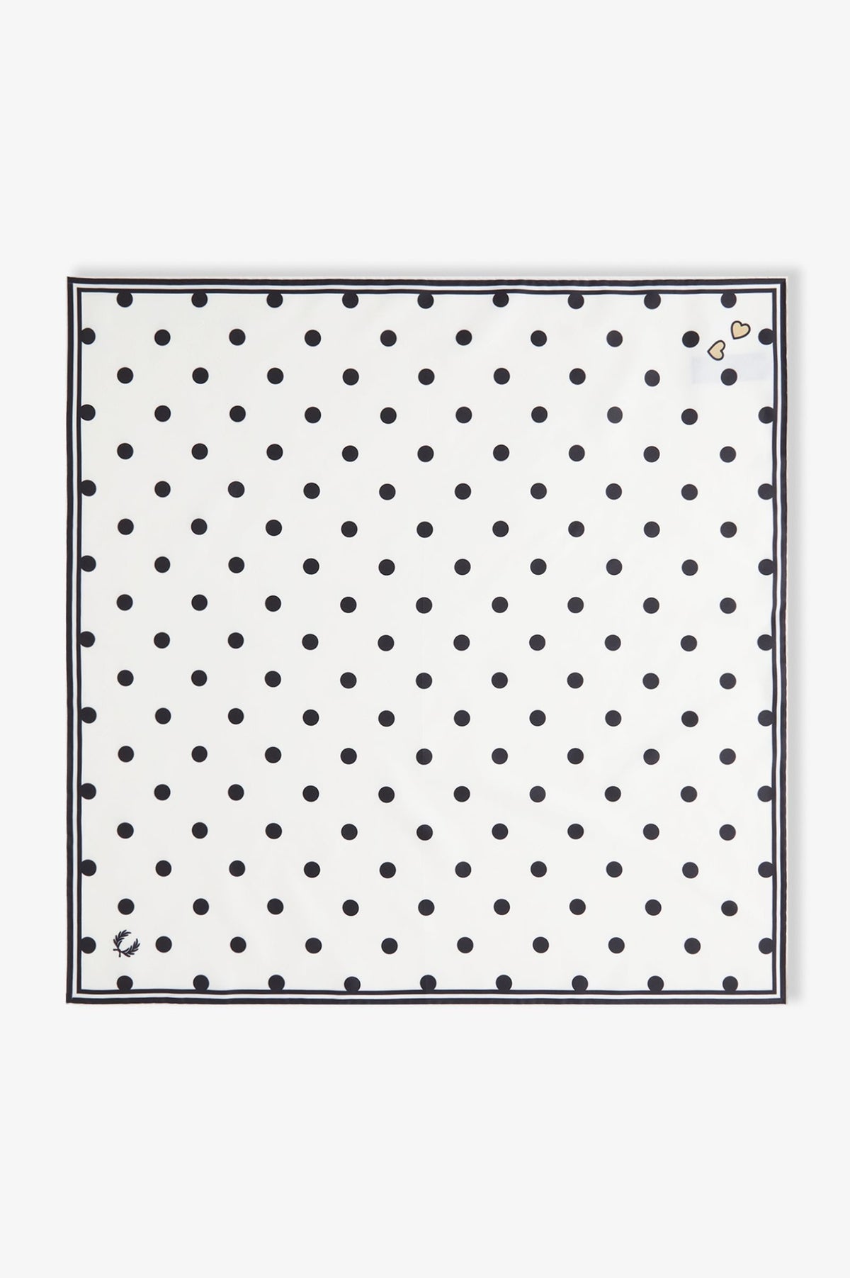 C3321 Amy Polka Dot Scarf (Snow White)