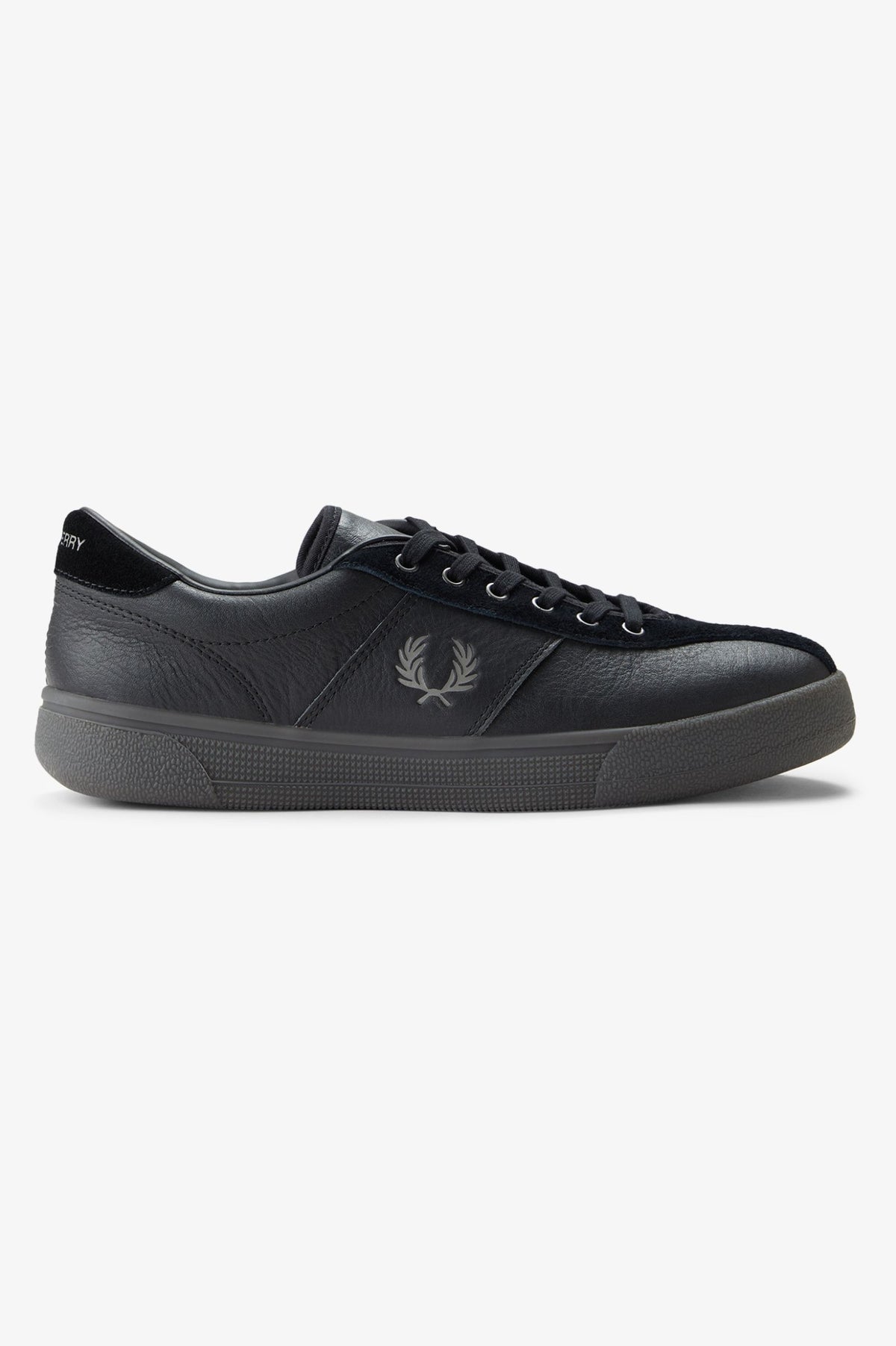 B3418 Leather Tennis Shoe (Black)