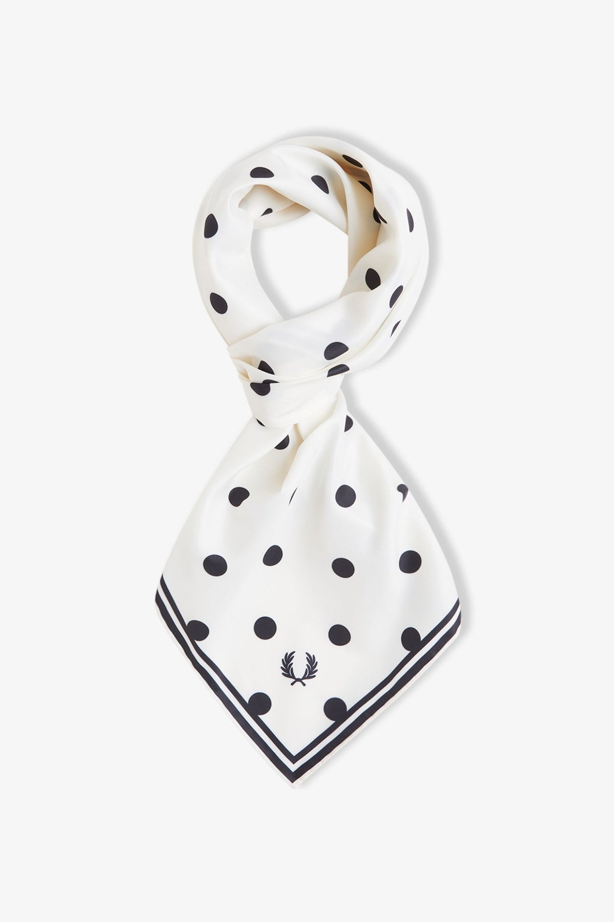 C3321 Amy Polka Dot Scarf (Snow White)