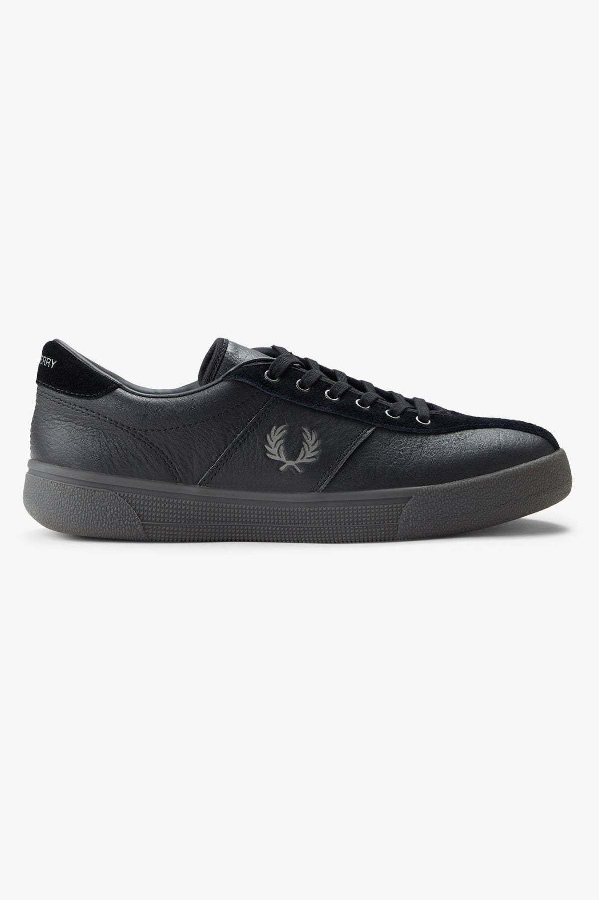 B3418 Leather Tennis Shoe (Black)